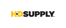HD Supply logo, representing a key partner in construction and mechanical solutions, aligned with Chicago Clamp Company's innovative clamp systems.