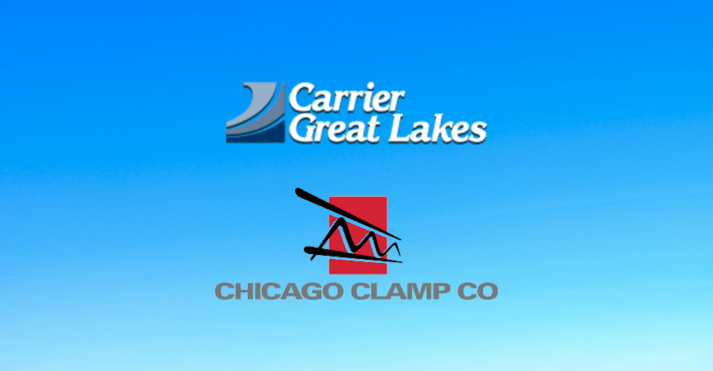 Chicago Clamp is Now Represented by Carrier Great Lakes in the State of